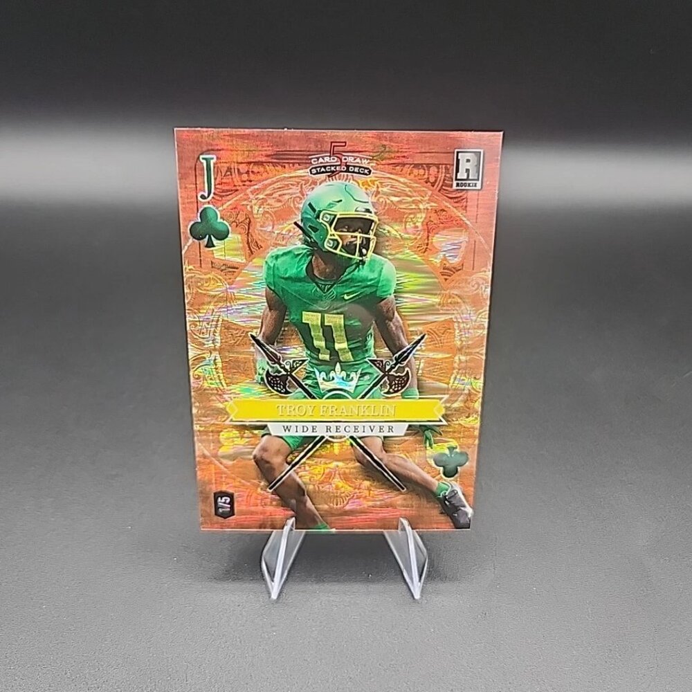 2023 Wild Card Troy Franklin Rookie 1/5 Jack of Clubs